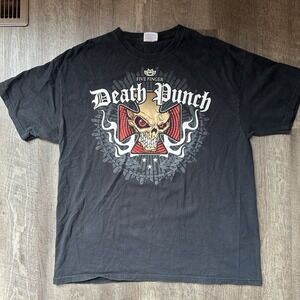 VTG FIVE FINGER DEATH PUNCH THE WAY OF THE FIST HEAVY METAL TEE T SHIRT XL